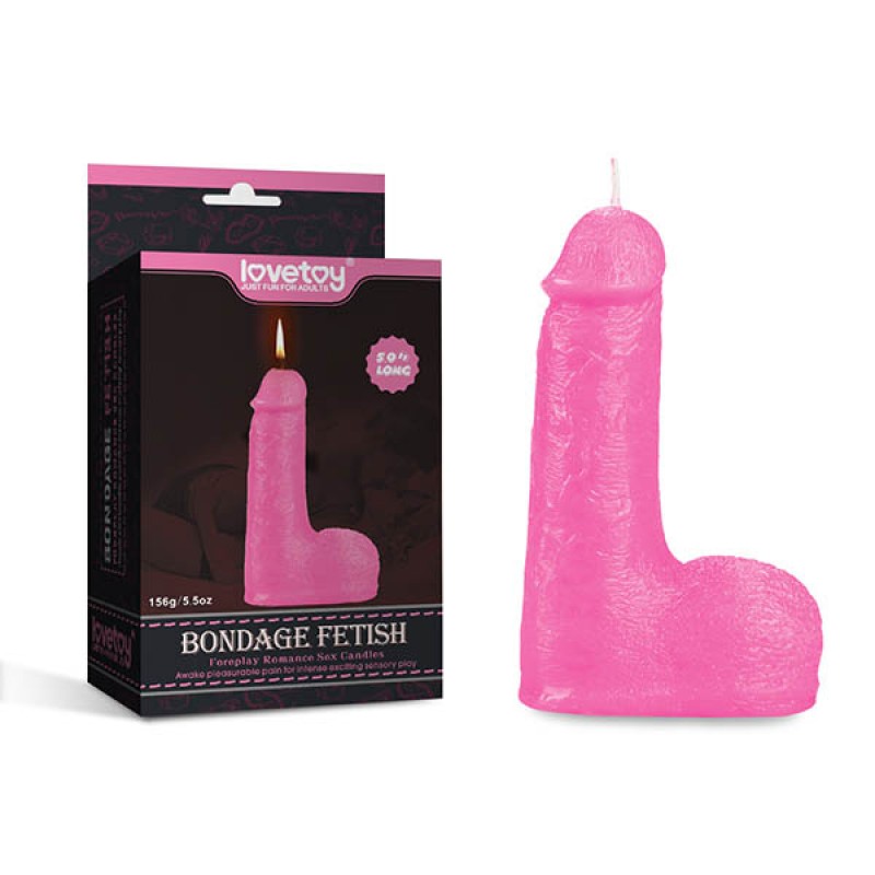 Bondage Fetish Dicky Candle - Pink